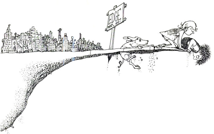 Image from Shel Silverstein's "Where the Sidewalk Ends"