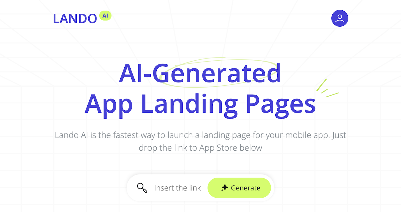 the lando ai landing page builder