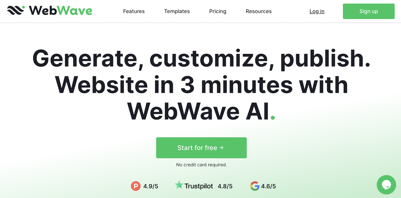 the webwave ai website builder