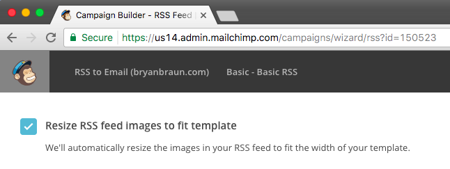 Resize RSS feed images to fit template