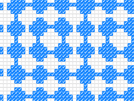 A checkerboard animation made with html checkboxes