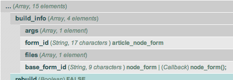 The base form id is tucked away in the build_info array.