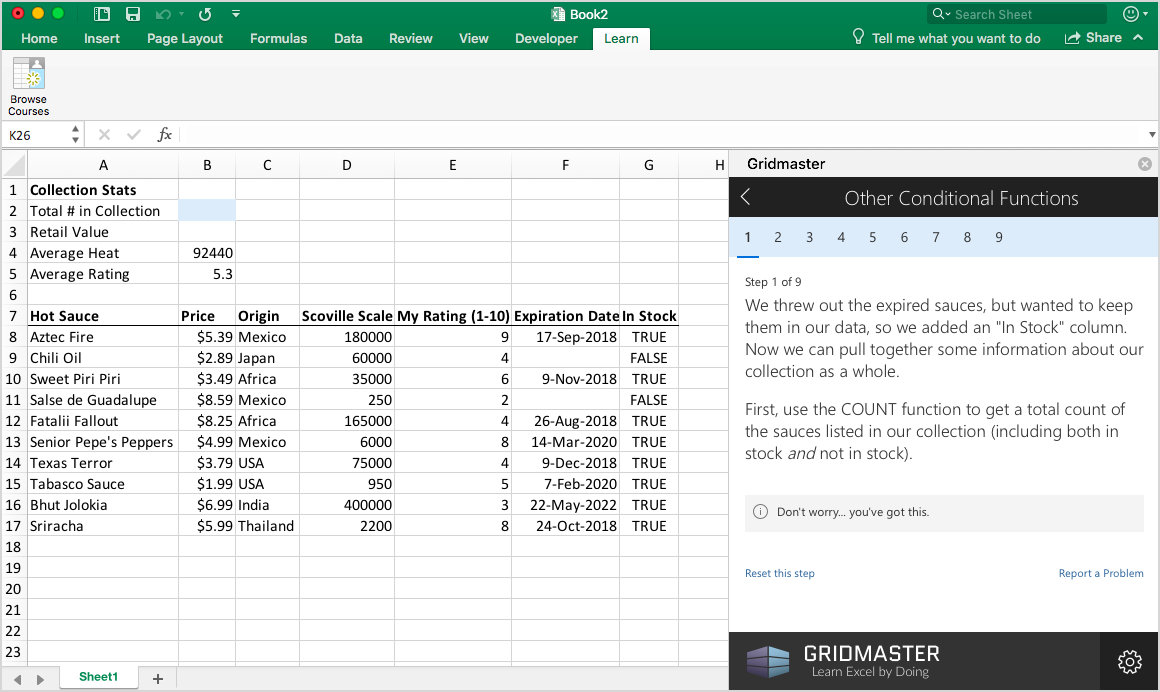 Screenshot of the updated design which was built with an Office Add-in