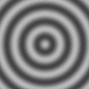 Animation of a black and white animated ripple.